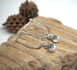 Pebble Drop - Silver Earrings