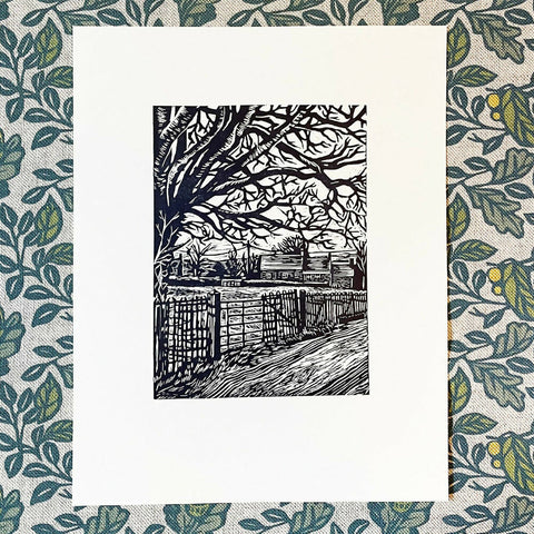 Houndscroft - Lino Print
