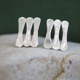 Forged Rod Stud Earrings