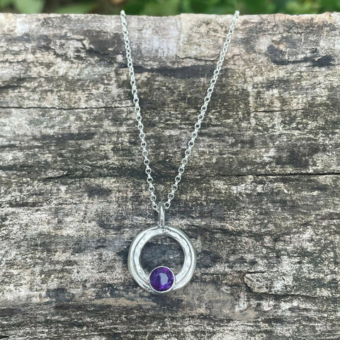 Amethyst Pendant Necklace