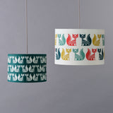 Charlotte-Simmonds-30cm teal fox & 40cm multi fox pendants