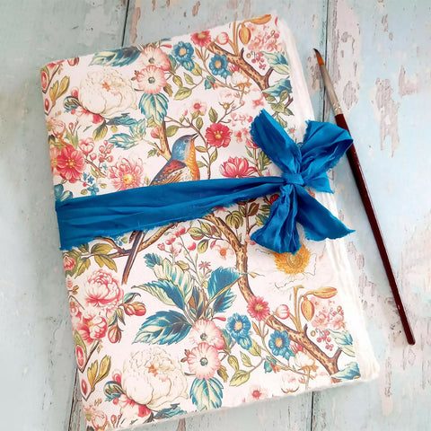 Artists Cotton Rag Handmade Sketchbook - Spring Birds