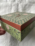 Bird And Flower Hand Painted Wooden Box