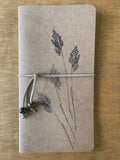 Hand Printed Meadow Grass Notebook - Monotype