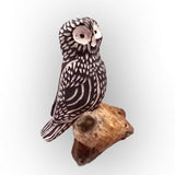 Porcelain Sgraffito Owl Ornament 2