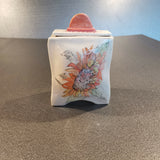 Sunflower Keepsake Pot - handmade ceramic