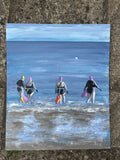 Girls To The Buoy - Original Painting - Acrylic on Board