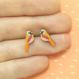 Bearded Tit Earrings