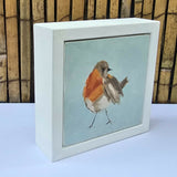 Chirpy Robin, Oil on board - Original Painting