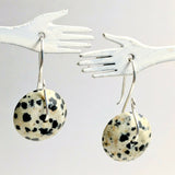 Dalmatian Jasper Sterling Silver Earrings