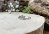 Silver Curled Petal Stud Earrings by Curious Magpie Jewellery (3)