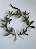 Wild Strawberry Wreath - Paper Sculpture