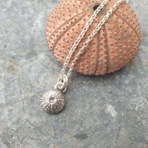 Silver Sea Urchin Pendant