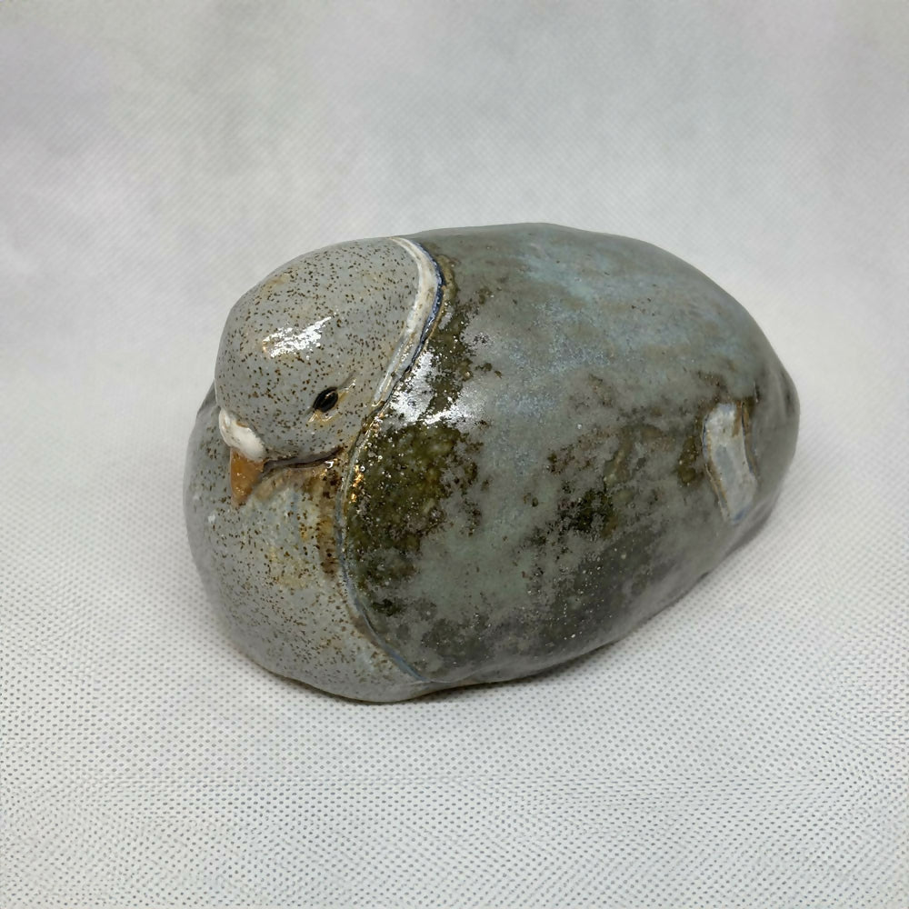 Small Stoneware Pigeon - Handmade in Devon - Ceramic Sculpture
