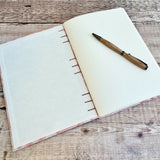 Pink Floral Kimono Silk - Journal