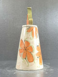 Elegant Orange lidded jar - handmade ceramic