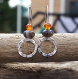 Silver hoop earrings
