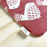 14” Handquilted Laptop or Sketchbook Case | Red Bird Design | British Made