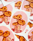 Pink-mushroom-a5-art-pile