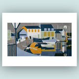 Memories of Padstow - Linocut Print