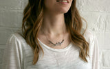 Silver Branch Necklace Curious Magpie being worn 2