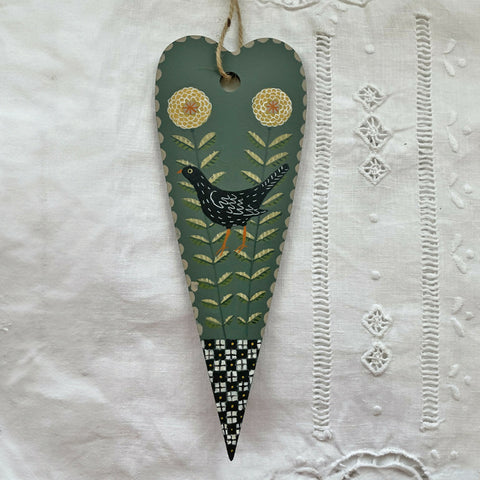 Blackbird - Wooden Hanging Decoration