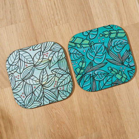 Overleaf & Tropicana - Coaster Set