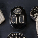 Chatting Ghosts - Ceramic Brooch