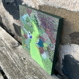 A Fabulous Spot In The Garden - Original Painting On Wood
