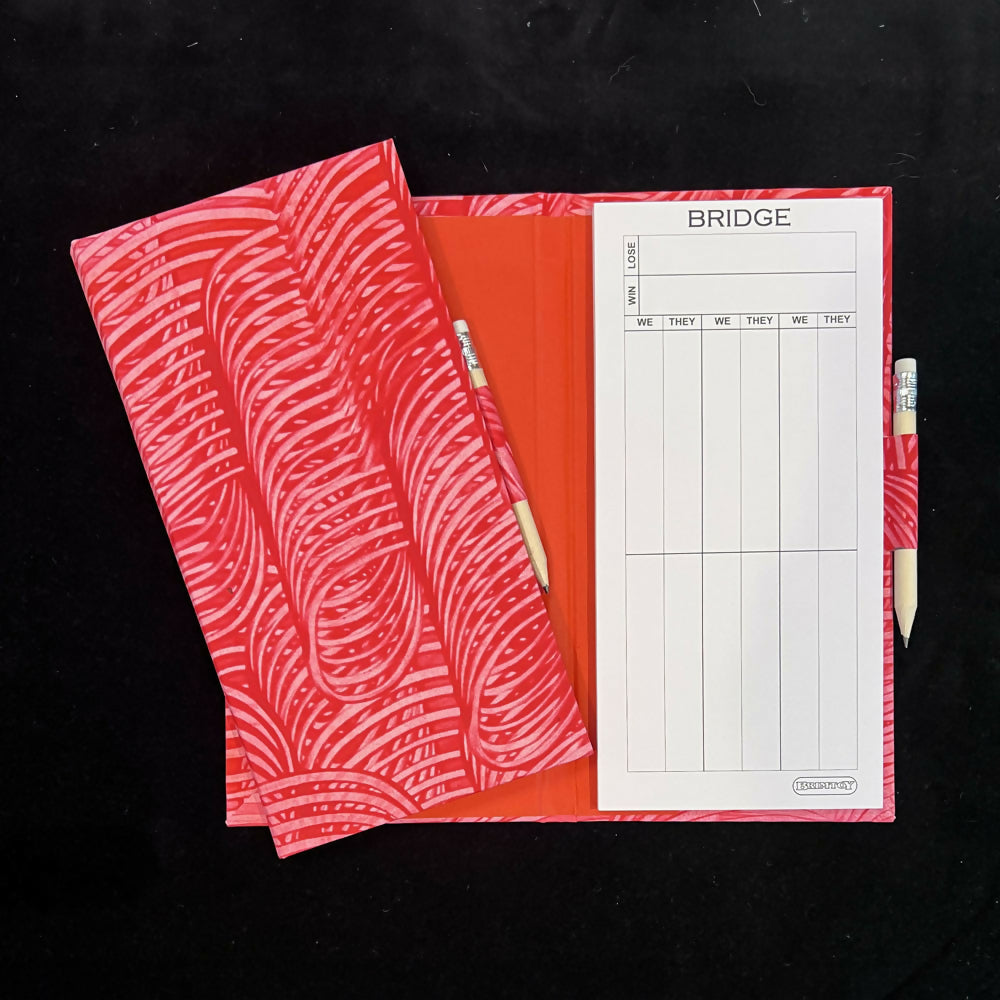 Scarlet Bridge Scorecards - Pack of 2