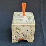 New Beginnings Lidded Jar - handmade ceramic