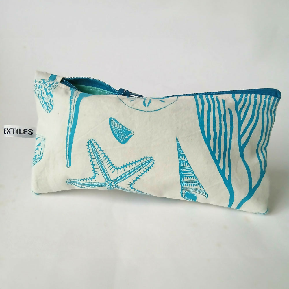 Pencil Case - Shells and Corals