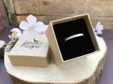Silver Narrow Tree Bark Ring by Curious Magpie Jewellery (4)