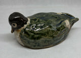 Original Handmade Stoneware Wild Duck - Ceramic Sculpture