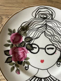Illustrated Vintage Plate - WINNIE