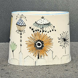 Flowertown Vase or Utensil Holder - handmade ceramic