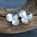 Silver Flower Stud Earrings