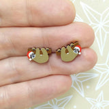 Xmas Sloth Earrings