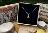 Brass Bluebell Necklace by Curious Magpie Jewellery (1)