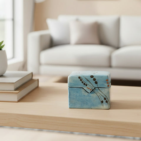 Floating Dream Keepsake Box - Handmade Ceramic