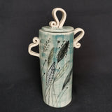 Lazy Haze Lidded Jar - handmade ceramic