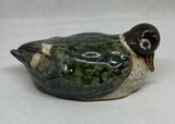 Original Handmade Stoneware Wild Duck - Ceramic Sculpture