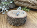 Silver Petal Twist Stud Earrings by Curious Magpie Jewellery (5)