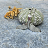 Silver Whale Tail Pendant - Sterling Silver