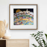 Coming Home To Candy Stripe Huts And A Golden Light - Limited Edition Giclee Print