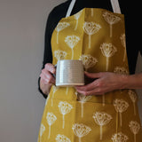 Cow Parsley Ochre - Organic Cotton Apron