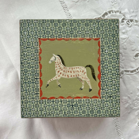 Spotty Horse - Painted Wooden Box