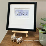 Soaring Swallows Linocut Print