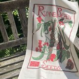 Runner Bean Seeds Tea Towel