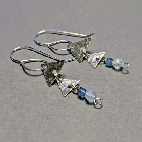 Sterling Silver and Aquamarine Earrings